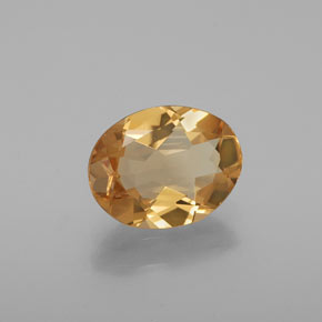 1.46캐럿 천연 미디엄 오렌지 골든 베릴, 타원형 컷, 9.2×7.1 mm, VVS-VS