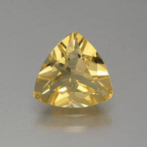 1.28캐럿 천연 옐로우 골든 베릴, 트릴리언, 8.3×8 mm, VVS