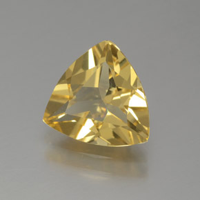 1.28캐럿 천연 옐로우 골든 베릴, 트릴리언, 8.3×8 mm, VVS
