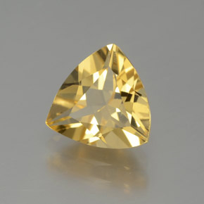 1.35캐럿 천연 옐로우 골든 베릴, 트릴리언, 8×7.9 mm, VVS