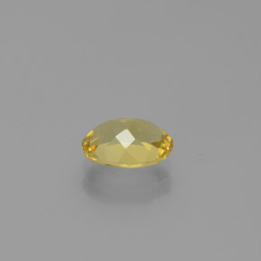 1.12캐럿 천연 옐로우 골든 베릴, 타원형 컷, 8×6 mm, VVS