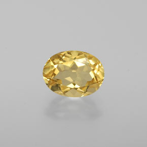 1.15캐럿 천연 옐로우 골든 베릴, 타원형 컷, 7.9×6 mm, VVS