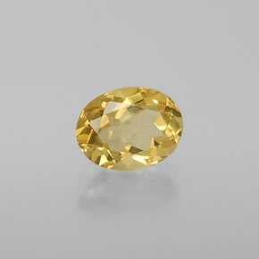 1.15캐럿 천연 옐로우 골든 베릴, 타원형 컷, 7.9×6 mm, VVS