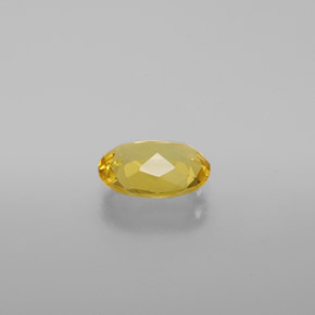 0.96캐럿 천연 옐로우 골든 베릴, 타원형 컷, 8.1×6 mm, VVS