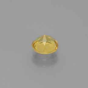 0.82캐럿 천연 옐로우 골든 베릴, 라운드 컷, 6.24 mm, VVS-VS