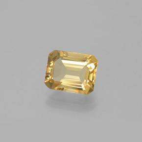 2.24캐럿 천연 옐로우 골든 베릴, 에메랄드 컷, 9×7.1 mm, VVS-VS