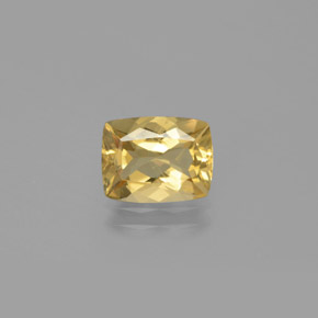 1.83캐럿 천연 옐로우 골든 베릴, 쿠션 컷, 9×7 mm, VS