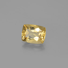 1.83캐럿 천연 옐로우 골든 베릴, 쿠션 컷, 9×7 mm, VS