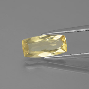 1.75캐럿 천연 옐로우 골든 베릴, 쿠션 컷, 12.1×5.8 mm, VS
