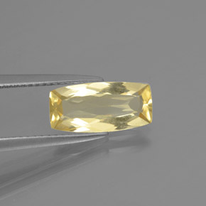 1.75캐럿 천연 옐로우 골든 베릴, 쿠션 컷, 12.1×5.8 mm, VS