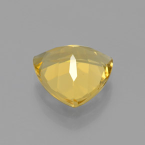 2.67캐럿 천연 옐로우 골든 베릴, 트릴리언, 9.9×9.8 mm, VVS-VS