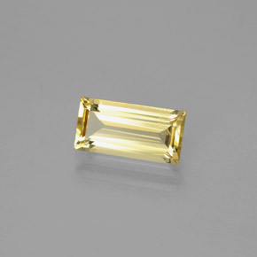 1.40캐럿 천연 옐로우 골든 베릴, 바게트, 9.9×5 mm, VS