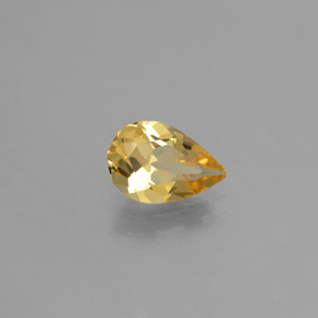 0.97캐럿 천연 옐로우 골든 베릴, 배 모양, 8.9×6 mm, VVS-VS