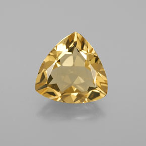 3.37캐럿 천연 옐로우 골든 베릴, 트릴리언, 11.4×11.2 mm, VVS-VS