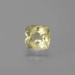 2.15캐럿 천연 옐로우 골든 베릴, 쿠션 컷, 8.1×8 mm, VVS-VS