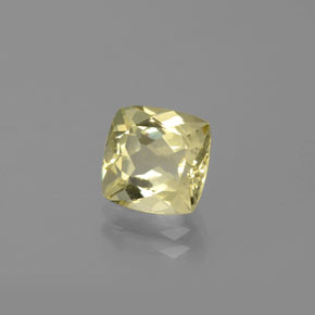 2.15캐럿 천연 옐로우 골든 베릴, 쿠션 컷, 8.1×8 mm, VVS-VS
