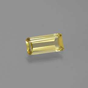 1.06캐럿 천연 옐로우 골든 베릴, 에메랄드 컷, 10×4.8 mm, VVS-VS