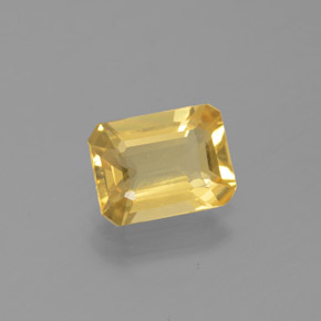 1.47캐럿 천연 옐로우 골든 베릴, 에메랄드 컷, 8.3×6.3 mm, VS