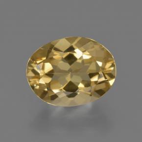 2.19캐럿 천연 골든 오렌지 골든 베릴, 타원형 컷, 10.1×7.8 mm, VVS