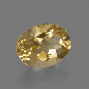 2.19캐럿 천연 골든 오렌지 골든 베릴, 타원형 컷, 10.1×7.8 mm, VVS