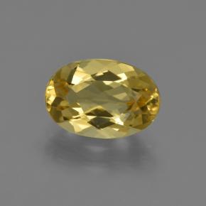 1.80캐럿 천연 골든 골든 베릴, 타원형 컷, 9.9×6.7 mm, VVS