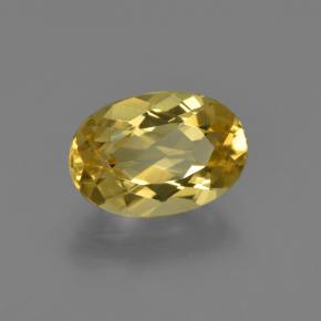 1.80캐럿 천연 골든 골든 베릴, 타원형 컷, 9.9×6.7 mm, VVS