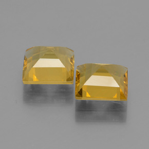 캐럿 천연 골든 옐로우 골든 베릴 보석, 스퀘어, 7.1×7.1 mm, VVS-VS