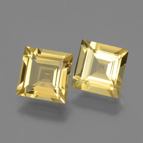 캐럿 천연 골든 옐로우 골든 베릴 보석, 스퀘어, 6.9×6.9 mm, VVS-VS