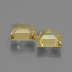 캐럿 천연 골든 옐로우 골든 베릴 보석, 스퀘어, 6.9×6.9 mm, VVS-VS