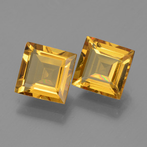 3.10캐럿 천연 골든 옐로우 골든 베릴 보석, 스퀘어, 7.1×7.1 mm, VVS-VS