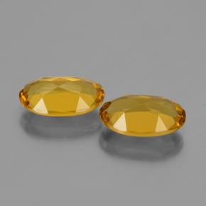 4.11캐럿 천연 골든 오렌지 골든 베릴 보석, 타원형 컷, 11.1×7.2 mm, VVS-VS