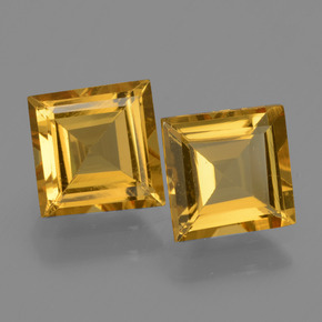 2.78캐럿 천연 골든 옐로우 골든 베릴 보석, 스퀘어, 7.1×7 mm, VS