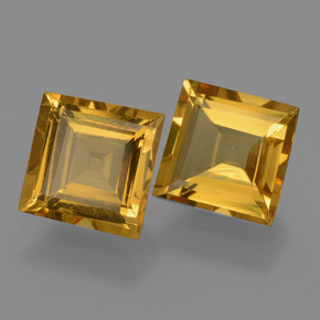 2.78캐럿 천연 골든 옐로우 골든 베릴 보석, 스퀘어, 7.1×7 mm, VS