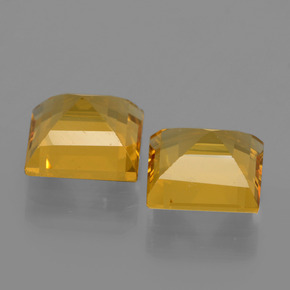 2.78캐럿 천연 골든 옐로우 골든 베릴 보석, 스퀘어, 7.1×7 mm, VS