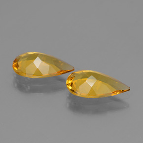캐럿 천연 골든 옐로우 골든 베릴 보석, 배 모양, 10.9×6.9 mm, VS