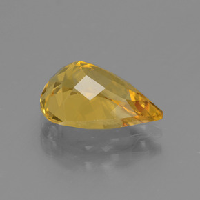 2.30캐럿 천연 골든 옐로우 골든 베릴, 배 모양, 11.2×8.2 mm, VVS