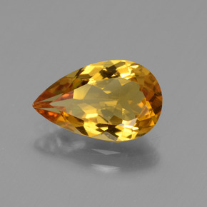1.70캐럿 천연 골든 옐로우 골든 베릴, 배 모양, 11.2×7 mm, VVS