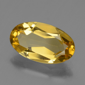 2.25캐럿 천연 골든 골든 베릴, 타원형 컷, 12.3×7.1 mm, VVS-VS
