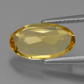 2.25캐럿 천연 골든 골든 베릴, 타원형 컷, 12.3×7.1 mm, VVS-VS