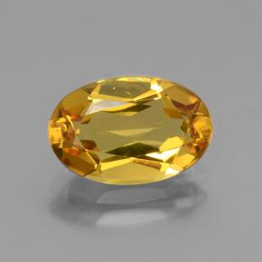 2.29캐럿 천연 딥 골든 오렌지 골든 베릴, 타원형 컷, 11.1×7.3 mm, VVS-VS