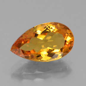 3.16캐럿 천연 골든 옐로우 골든 베릴, 배 모양, 13.2×7.8 mm, VVS-VS
