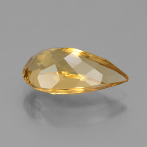 2.49캐럿 천연 골든 옐로우 골든 베릴, 배 모양, 12.8×6.7 mm, VVS-VS