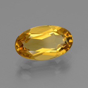 2.26캐럿 천연 살구 오렌지 골든 베릴, 타원형 컷, 12.1×7 mm, VVS-VS