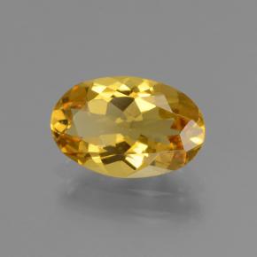 1.74캐럿 천연 골든 옐로우 골든 베릴, 타원형 컷, 10.8×7 mm, VVS-VS
