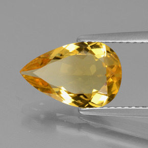1.94캐럿 천연 골든 옐로우 골든 베릴, 배 모양, 12.3×8 mm, VVS-VS