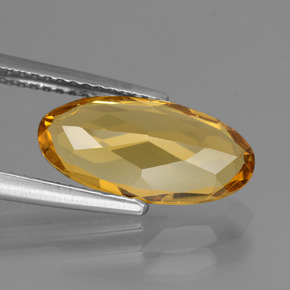 2.66캐럿 천연 골든 옐로우 골든 베릴, 타원형 컷, 14.2×7.2 mm, VVS-VS