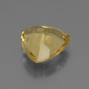2.67캐럿 천연 골든 옐로우 골든 베릴, 트릴리언, 10.2×10.2 mm, VVS