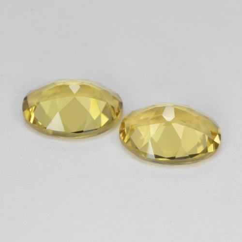3.12캐럿 천연 라이트 옐로우 골든 베릴 보석, 타원형 컷, 9×7 mm, VVS-VS