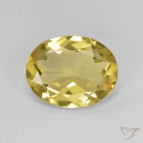 2.82ct 자연스러운 라이트 골드 골든 베릴, 타원형, VVS
