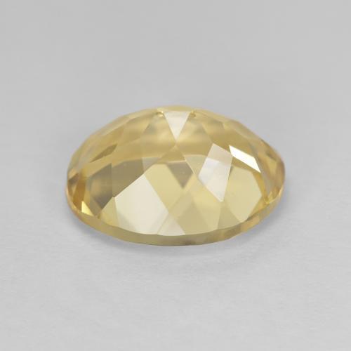 3.76캐럿 천연 라이트 옐로우 골든 베릴, 타원형 컷, 11.3×9.1 mm, VVS